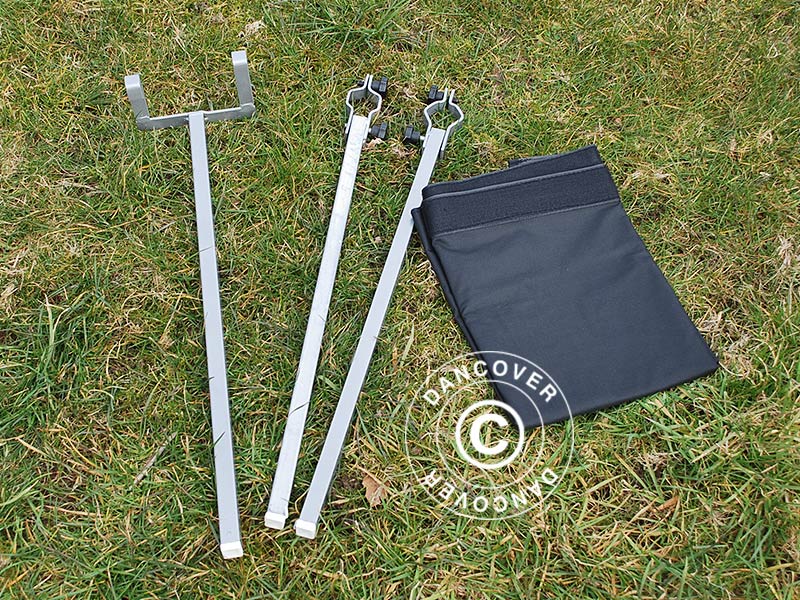 FleXtents Xtreme 50 3m udhæng, Sort m/beslag