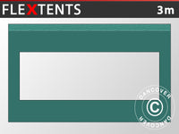 Sidevæg panoramavindue til FleXtents, 3m, Grøn