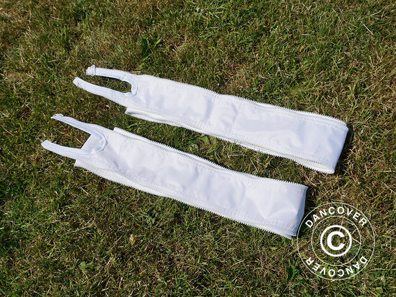 Samlestykke til FleXtents® PRO foldetelt 3m serien, Hvid, 2 stk.