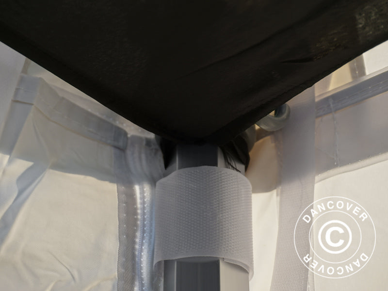 FleXtents loftdrapering, Sort, til 4x4m Foldetelte