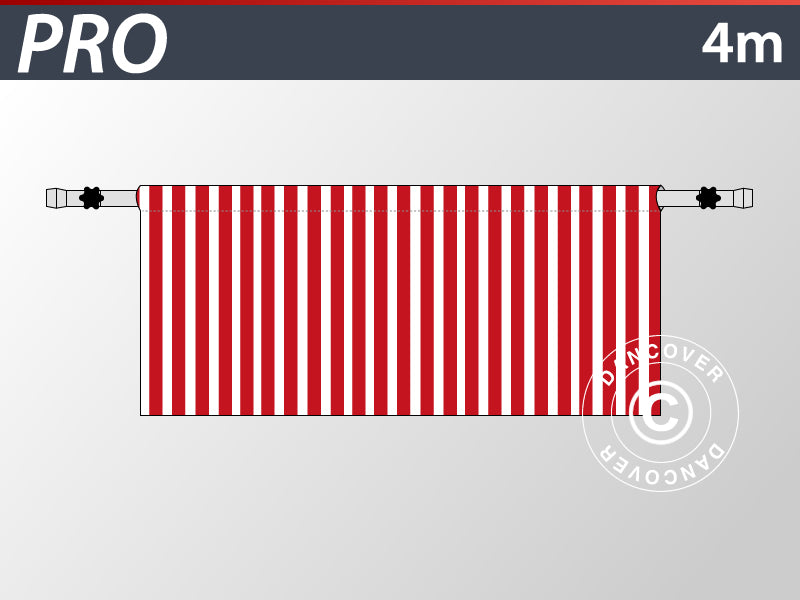 Halvvæg til FleXtents PRO, 4m, Stribet