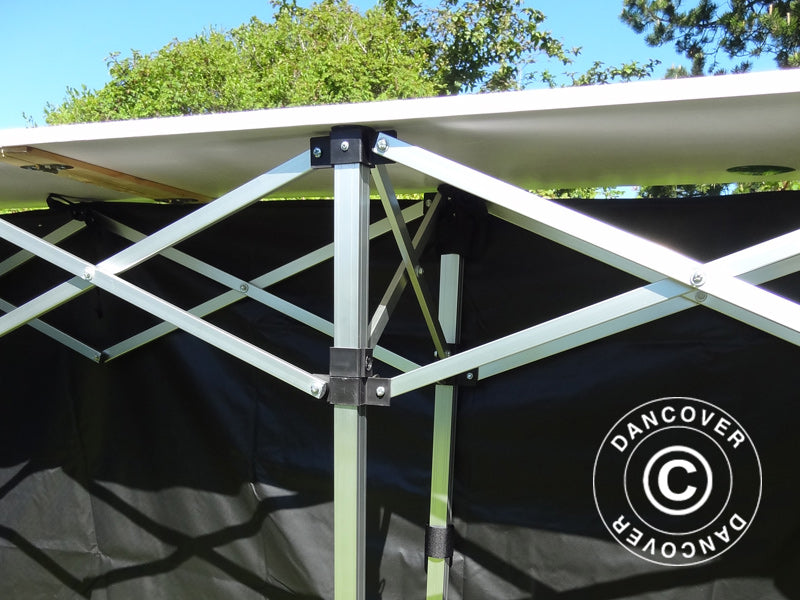 Sidepanel til FleXtents PRO foldedisk, 3m, Sort