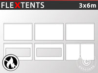 Sidevægge til Foldetelt FleXtents 3x6m, Brandhæmmende