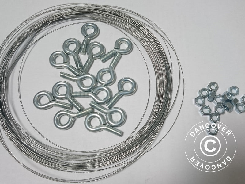 Opbindingssæt til 6m drivhuse, 12m