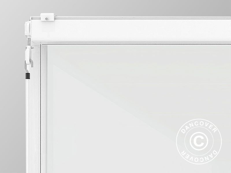 Sidevæg til pergola pavillon San Fernando, 3m, Hvid