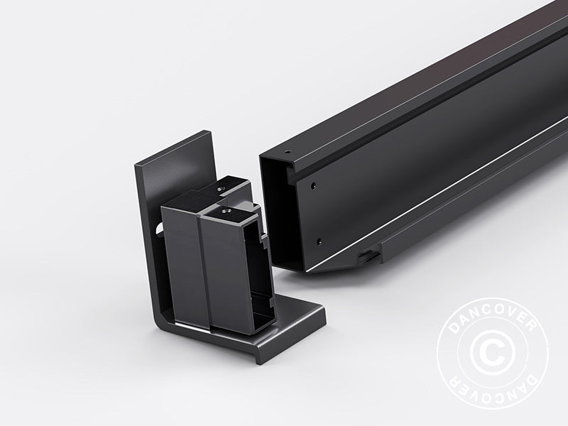 Vægbeslag til San Pablo pergola pavillon 3x3m, 3x4m og 4x4m, Sort, 2 stk.