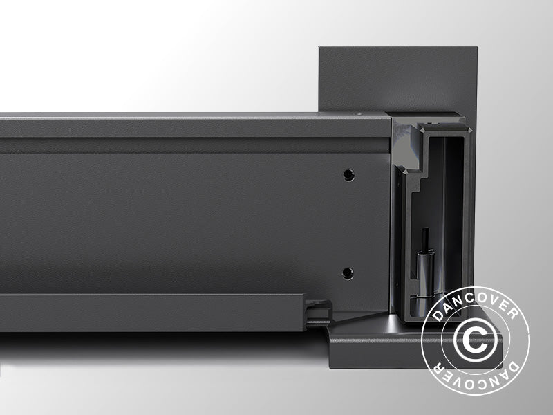 Vægbeslag til San Pablo pergola pavillon 3x3m, 3x4m og 4x4m, Sort, 2 stk.