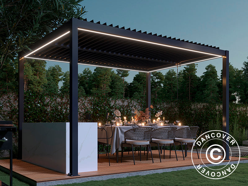LED strips til San Pablo pergola pavillon, 3x3m, 4 stk., Varm hvid