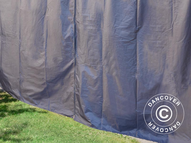 Sidevægge til pavillon Palermo og Martinique, 4 stk., Grå