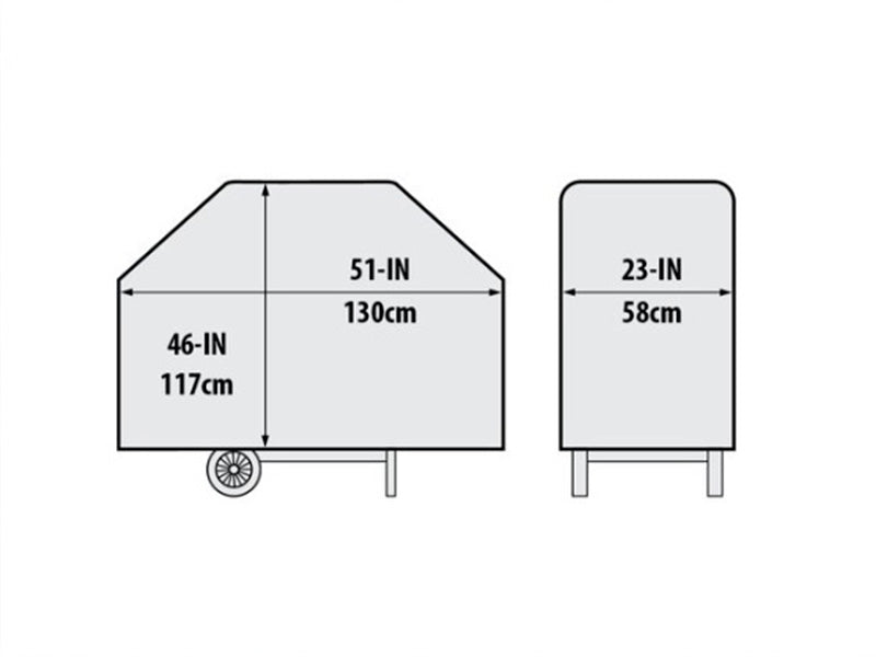 Overtræk Select til gasgrill Royal S 330 R, Sort