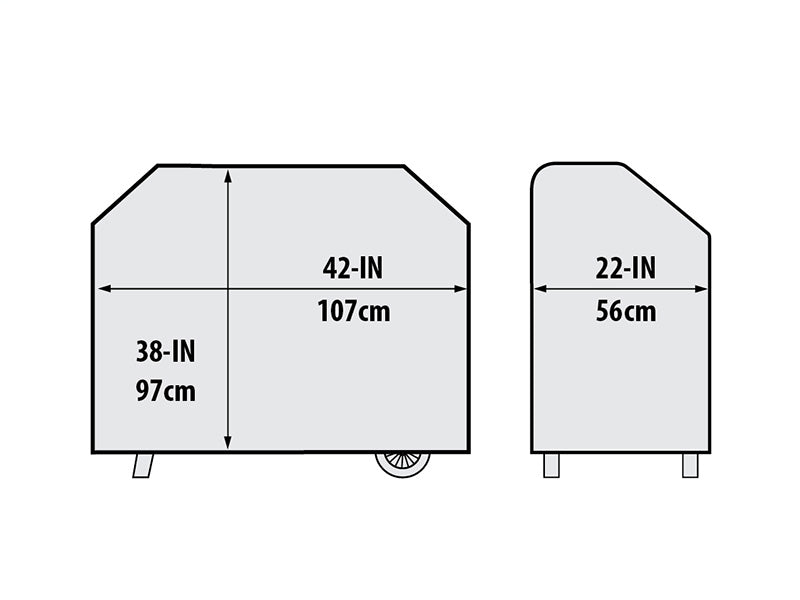 Overtræk Select til træpillegrill Crown™ Pellet 400, Sort