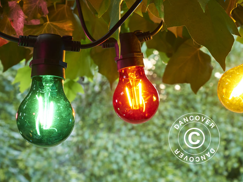 LED lyskæde suppleringssæt, Tobias, Sirius, 4,5m, Multifarvet