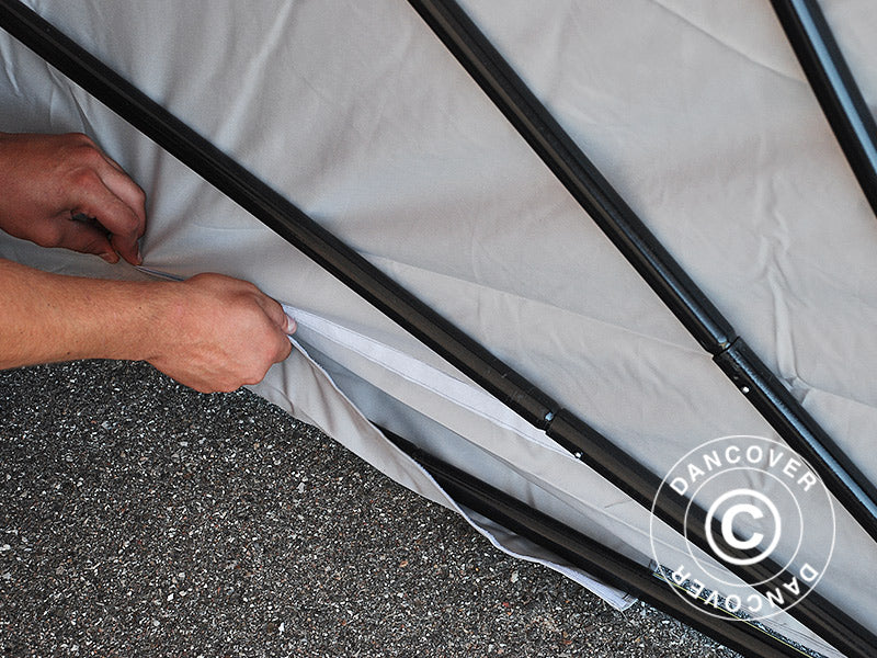 Foldegarage (Bil), 2,8x6,24x2,3m, Grå