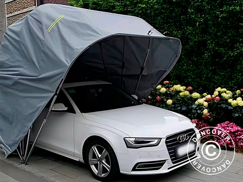 Foldegarage (Bil), 2,8x6,4x2,65m, Grå