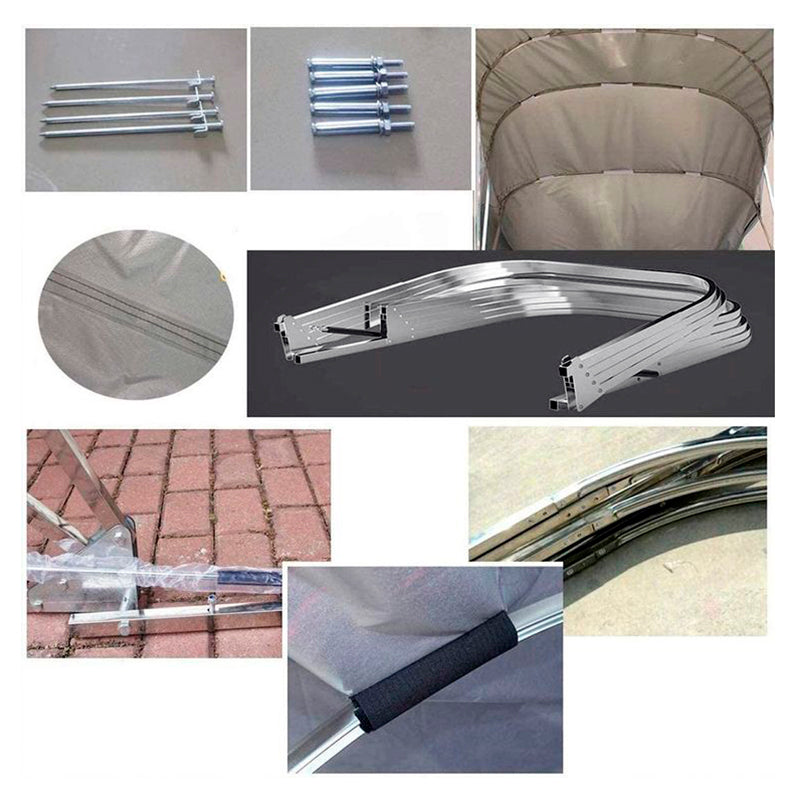 Foldegarage (Bil), 2,8x6,4x2,65m, Grå