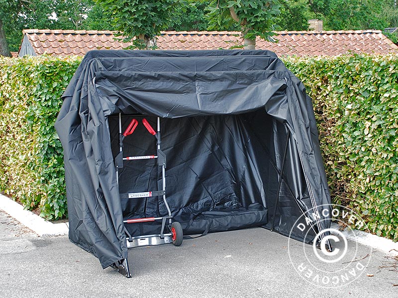 Foldegarage (MC), 1,88x3,45x1,9m, Sort