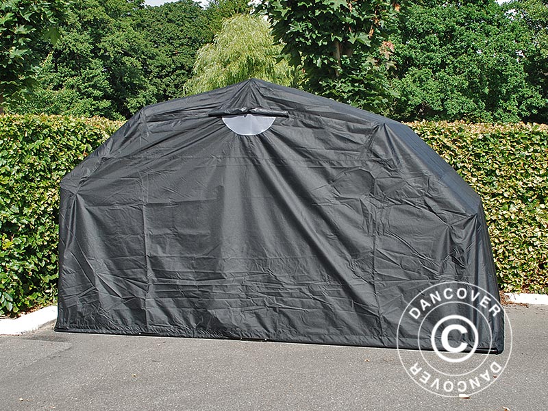 Foldegarage (MC), 1,88x3,45x1,9m, Sort