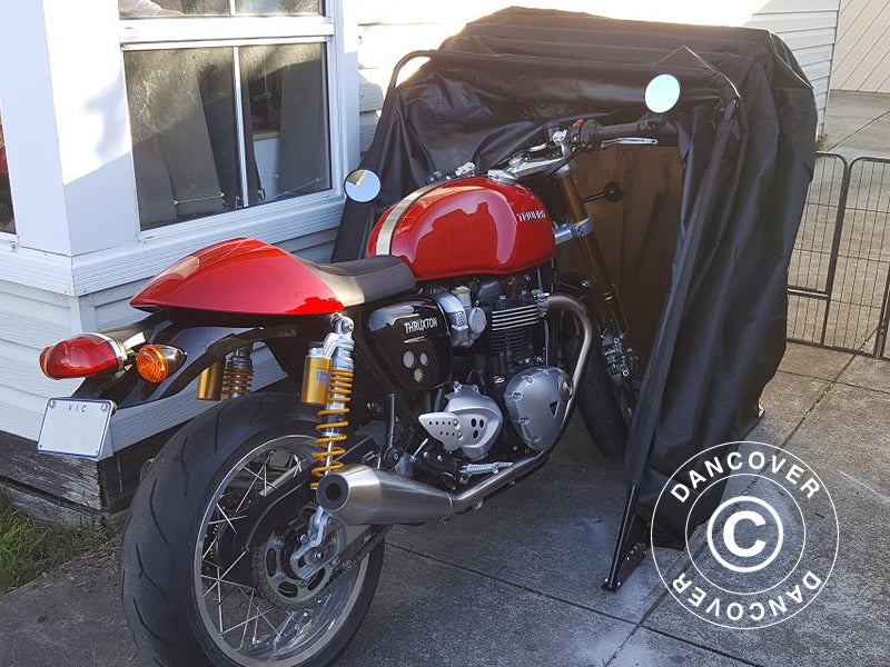 Foldegarage (MC), 1,05x2,7x1,57m, Sort