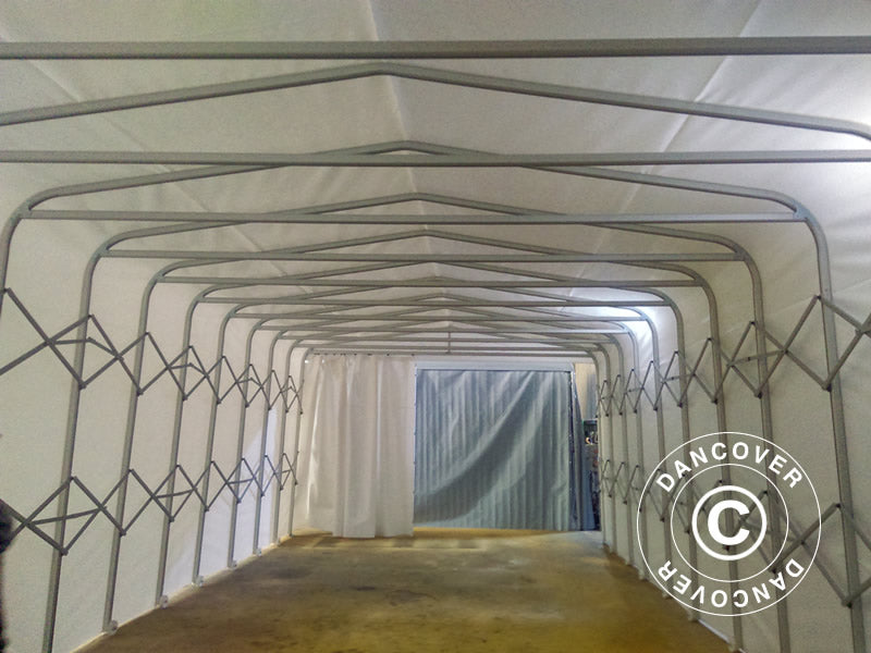 Opbevaringstelt Maxi Box, 6x8,24x3,86m, Grå