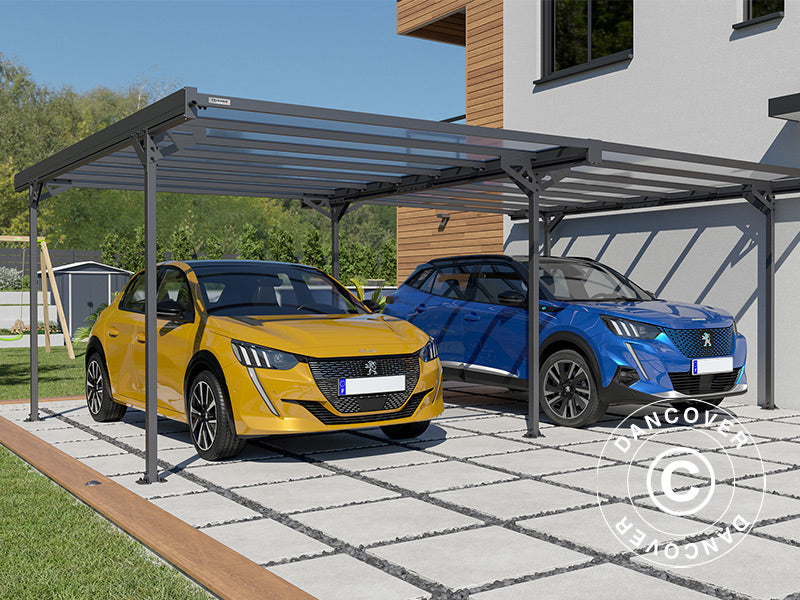 Dobbelt carport Mistral Double, 6,06x5,09x2,27m, Antracit