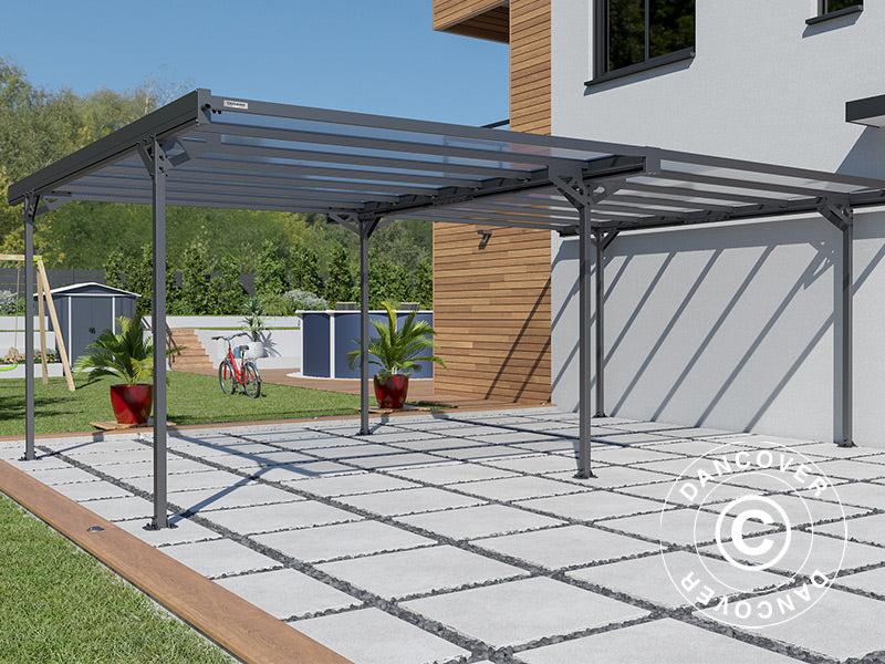 Dobbelt carport Mistral Double, 6,06x5,09x2,27m, Antracit