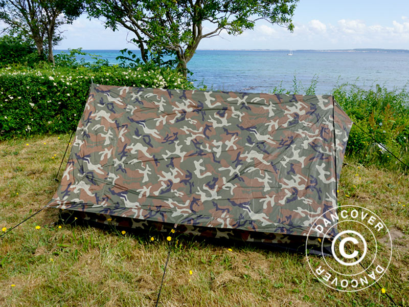 Camouflagetelt Woodland MINI PACK, 2 personer