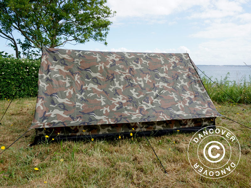 Camouflagetelt Woodland MINI PACK, 2 personer