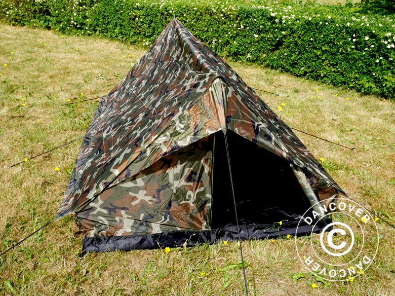 Camouflagetelt Woodland MINI PACK, 2 personer