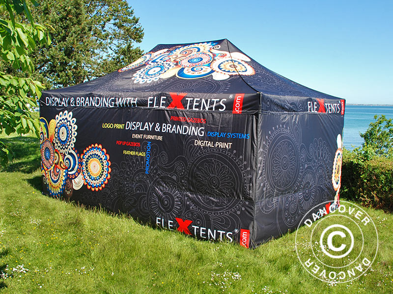 Sidevæg med fuld print 6m til FleXtents PRO 4x6m