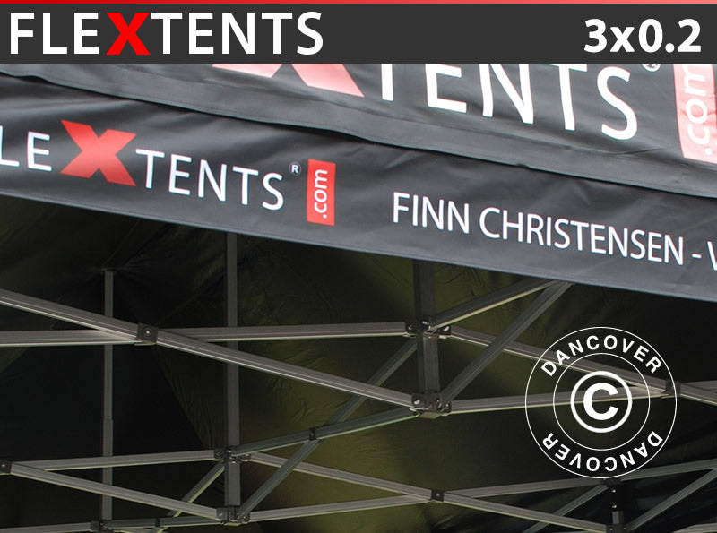 FleXtents® banner m/tryk, 3x0,2m