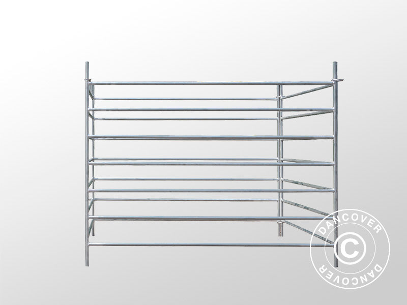 Dyrefold, 1,5x1,22m, 4 stk., Sølv