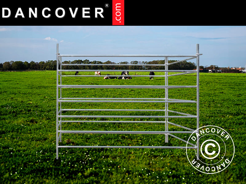 Dyrefold, 1,5x1,22m, 4 stk., Sølv