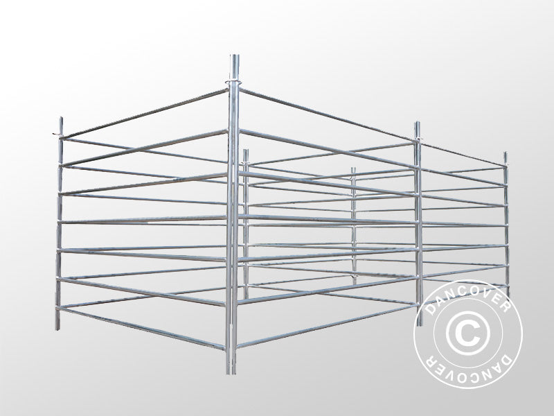 Dyrefold, 1,5x1,22m, 8 stk., Sølv