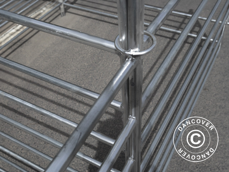 Dyrefold, 1,5x1,22m, 8 stk., Sølv