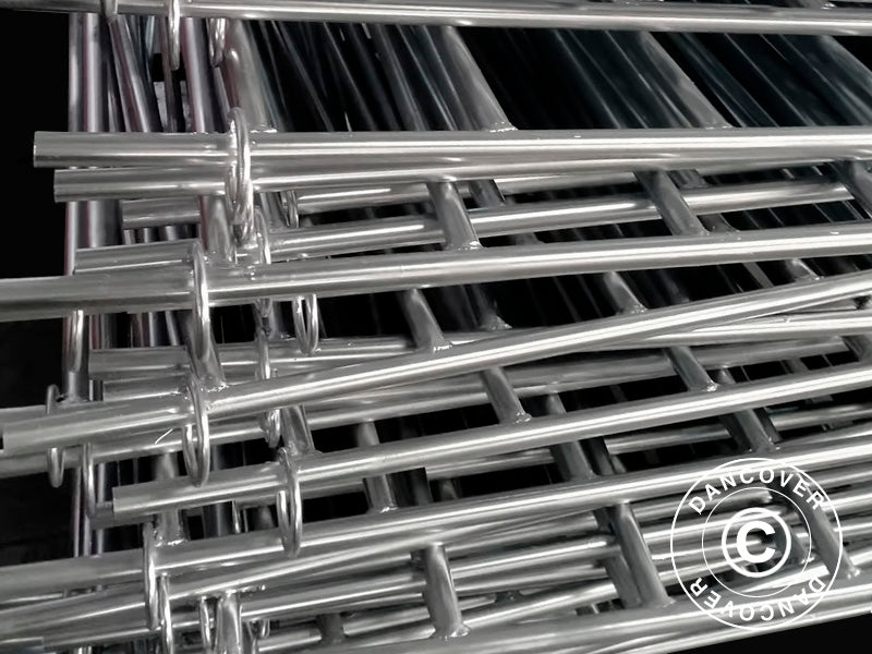 Dyrefold, 1,5x1,22m, 8 stk., Sølv