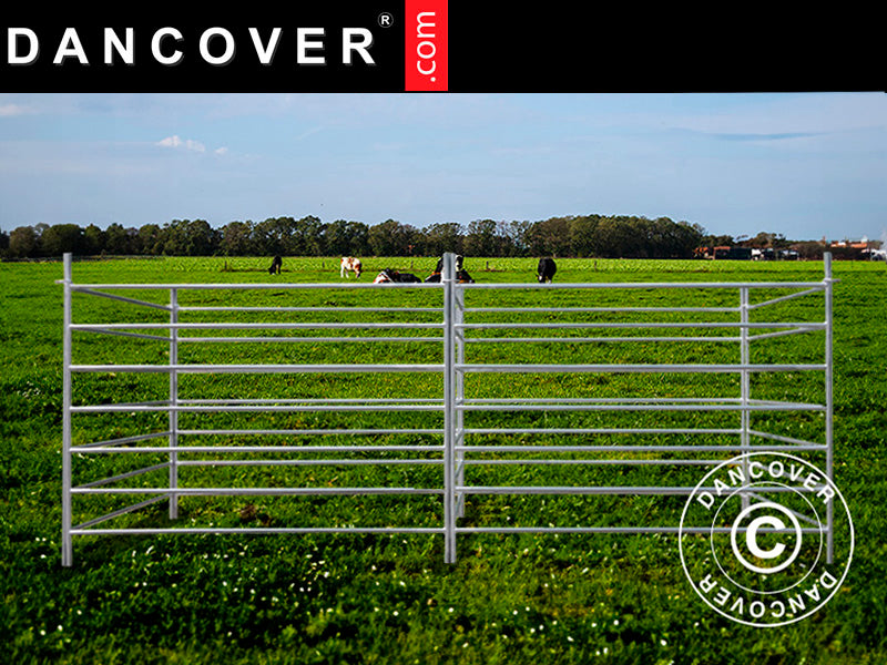 Dyrefold, 1,5x1,22m, 8 stk., Sølv