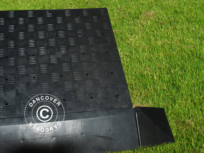 Plastgulv hjørnestykke nr. 2, Antracit