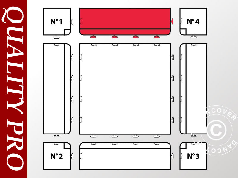 Plastgulv kantstykke Top, Antracit