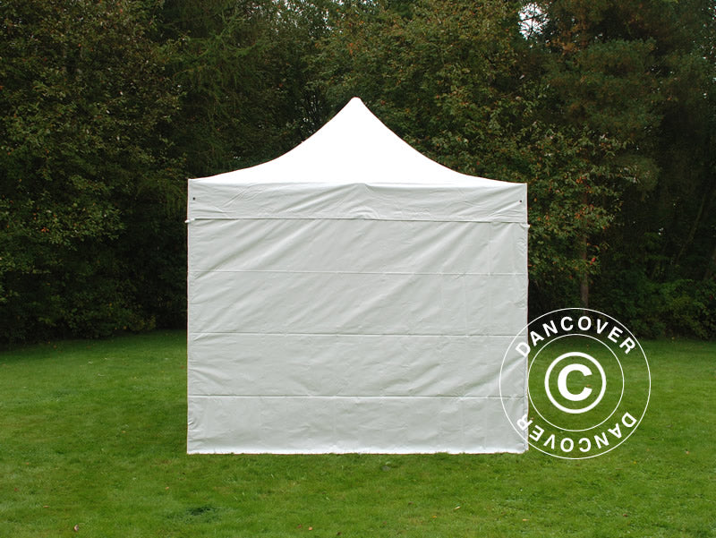Foldetelt FleXtents Xtreme 50 Heavy Duty 3x3 m, Hvid inkl. 4 sider, Brandhæmmende