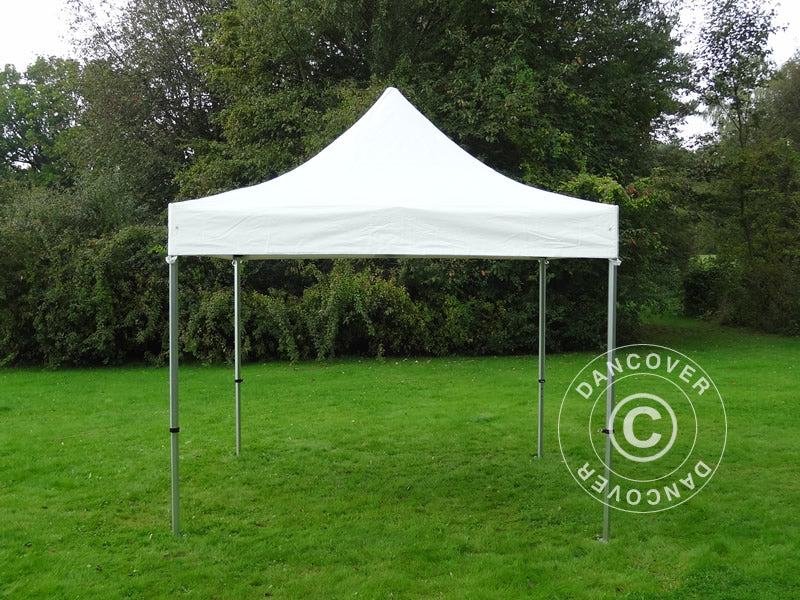 Foldetelt FleXtents Xtreme 50 Heavy Duty 3x3 m, Hvid inkl. 4 sider, Brandhæmmende
