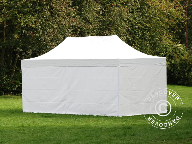 Foldetelt FleXtents Xtreme 50 Heavy Duty 3x6m Hvid, inkl. 6 sider
