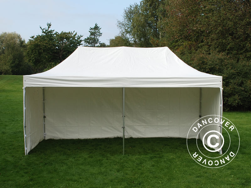 Foldetelt FleXtents Xtreme 50 Heavy Duty 3x6m Hvid, inkl. 6 sider