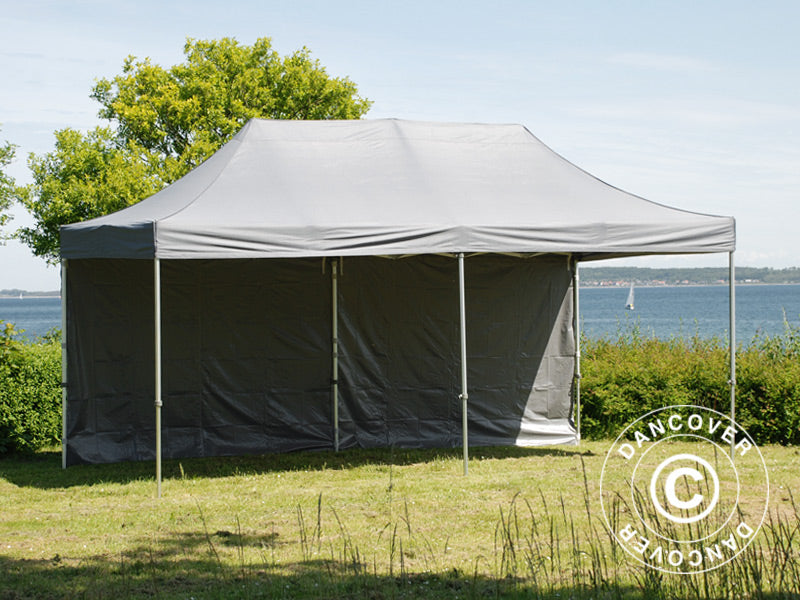 Foldetelt FleXtents PRO 3x6m Grå, inkl. 6 sider