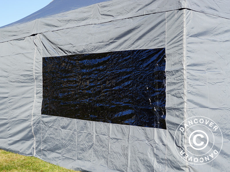 Foldetelt FleXtents PRO 3x6m Grå, inkl. 6 sider