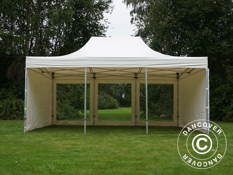 Foldetelt FleXtents Xtreme 50 Heavy Duty 4x6m Hvid, inkl. 8 sider