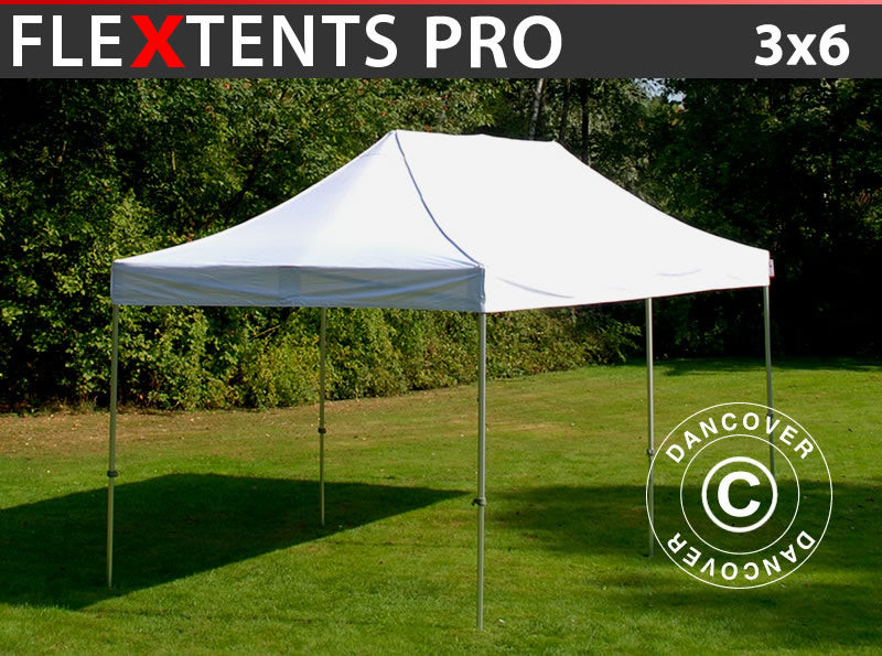 Foldetelt FleXtents PRO 3x6m Hvid