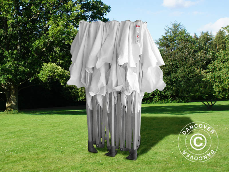 Foldetelt FleXtents PRO "Morocco" 3x6m Hvid, inkl. 6 sider