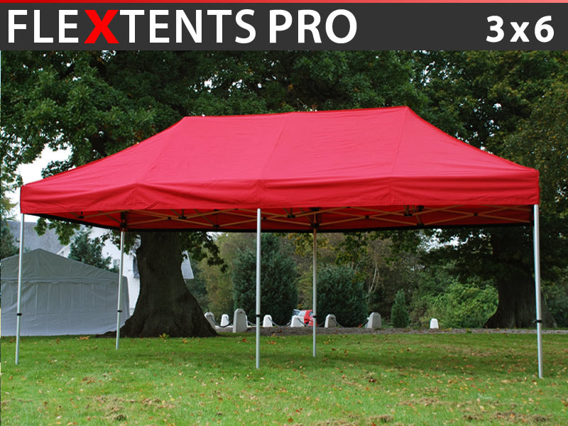 Foldetelt FleXtents PRO 3x6m Rød