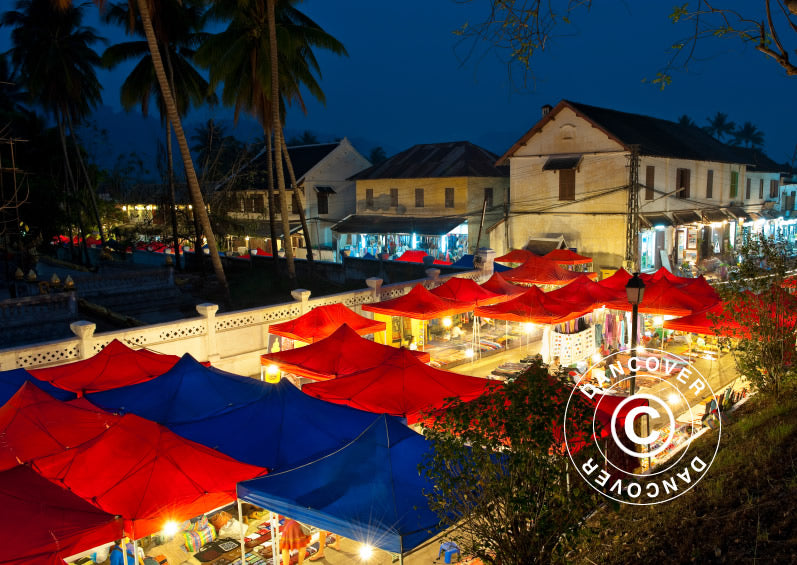 Foldetelt FleXtents PRO 3x6m Rød, inkl. 6 sider