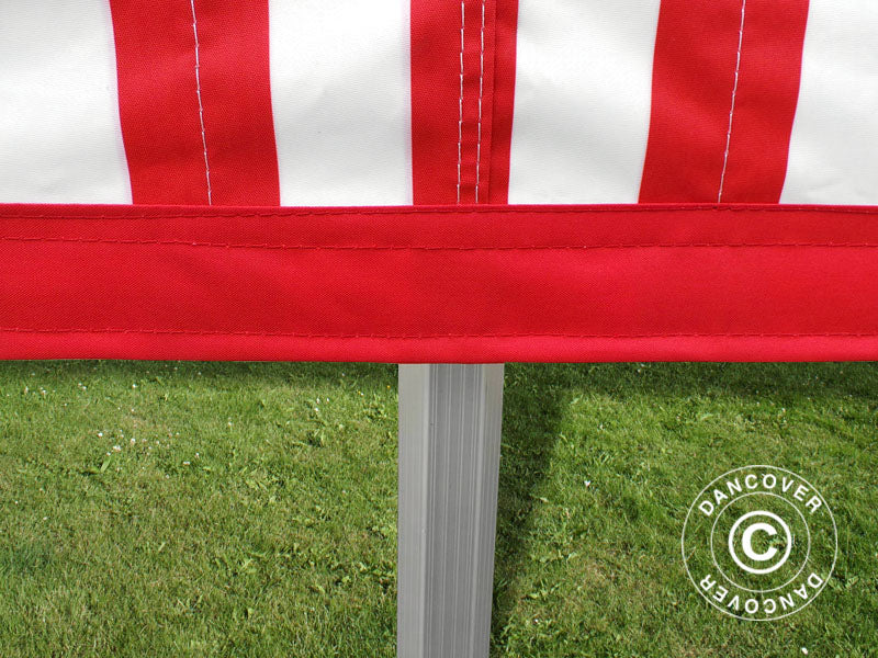 Foldetelt FleXtents PRO 3x6m stribet, inkl. 6 sider